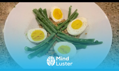 Lemony Lentil Salad Nicoise