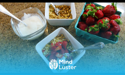 Granola Parfait Poached Pears with Granola