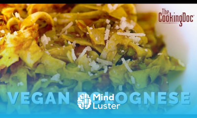 Recipe for SHIITAKE MUSHROOMS How to make VEGAN BOLOGNESE The Cooking Doc with Doctor Blake