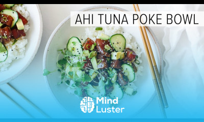 POKE BOWL with ahi tuna gluten free