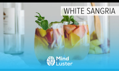 WHITE SANGRIA WITH MANGO AND BERRIES fruity white wine sangria