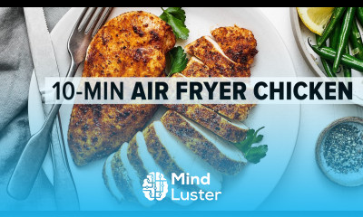 AIR FRYER CHICKEN BREASTS that are super tender flavorful juicy