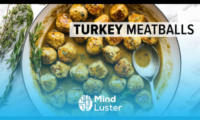 TURKEY MEATBALLS with the MOST delicious maple mustard sauce