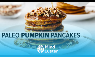PALEO PUMPKIN PANCAKES gluten free maple ginger syrup