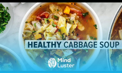CABBAGE SOUP super easy vegetarian soup for a healthy diet
