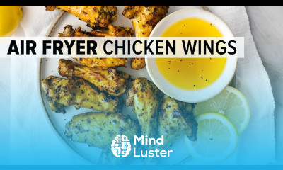 AIR FRYER CHICKEN WINGS the best lemon pepper flavor