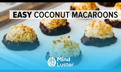 COCONUT MACAROONS easy almost healthy coconut cookies