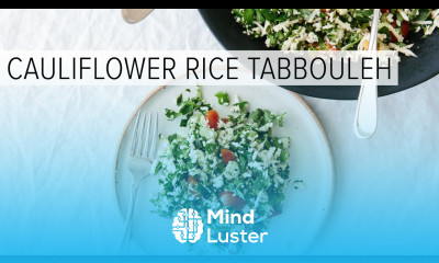 CAULIFLOWER RICE TABBOULEH a healthy lemony herb salad