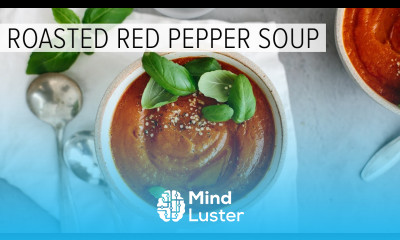 ROASTED RED PEPPER TOMATO SOUP an easy healthy soup recipe
