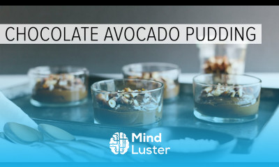 CHOCOLATE AVOCADO PUDDING with hazelnuts sea salt vegan paleo low carb
