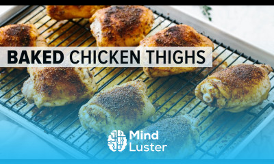 CRISPY BAKED CHICKEN THIGHS gluten free paleo keto recipe