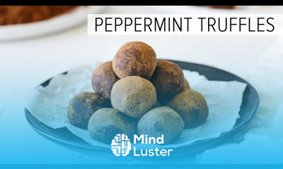 PEPPERMINT TRUFFLES easy dairy free vegan chocolate truffle recipe