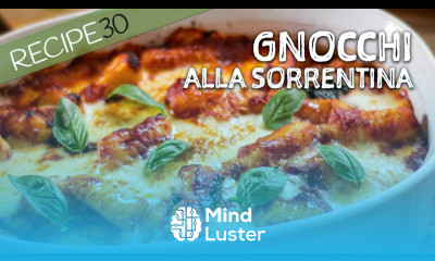 Gnocchi Sorrentina with tomato basil sauce made from scratch