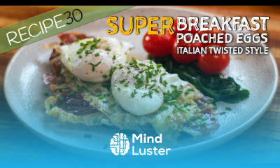 Poached Eggs Italian Twisted Style with Prosciutto