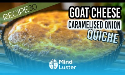 Rustic Goat Cheese Quiche with Caramelized Onion