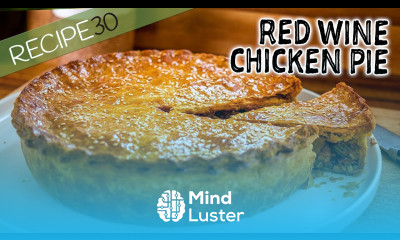 Red Wine Chicken Pie or Coq au Vin Pie