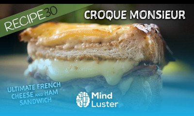 You have to try this Croque Monsieur French Cheese and Ham sandwich