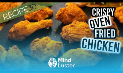 Crispy Oven fried chicken without oil or fat