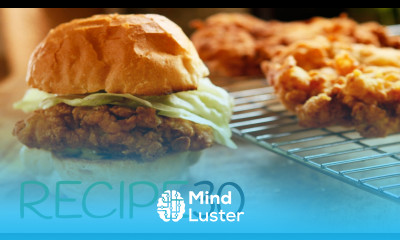 Simple Crispy Fried Chicken Burger By RECIPE30 com
