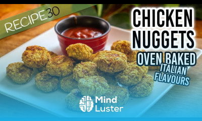 Chicken nuggets oven baked with an Italian twist