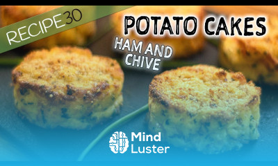 Attention potato lovers Try these Mashed Potato Cakes with ham and chives oven baked