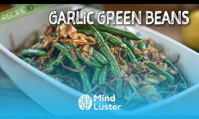 Garlic Green Beans Almondine with Crispy Shallots