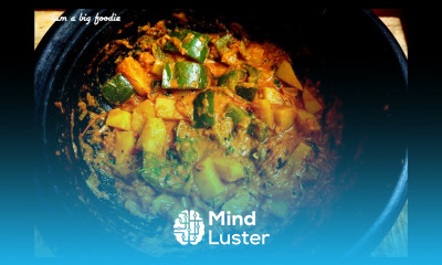 Coconut milk Potato capsicum gravy A super side dish for roti Chapati