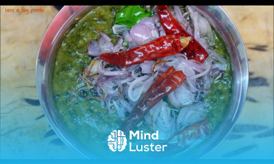 ASMR Must Try Recipe Siru Keerai Kadayal Masiyal Green leaf kadayal