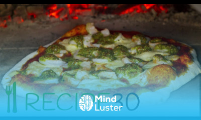 Prawn Shrimp pizza recipe in wood fired oven