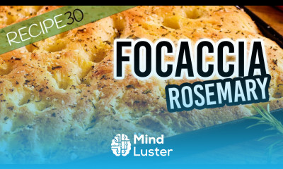 Focaccia with rosemary and sea salt Italian bread