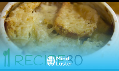 A smooth and creamier French onion soup