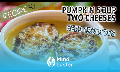 Two Cheese Creamy Pumpkin Soup Italian Style