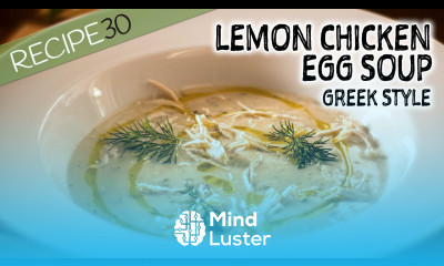 Chicken and egg soup with lemon Avgolemono