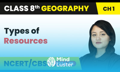 Types of Resources Resources Class 8 Geography Chapter 1 For The Session 2024 25 CBSE NCERT
