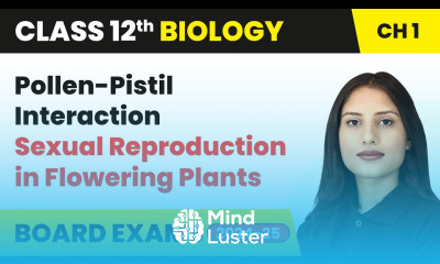 Pollen Pistil Interaction Sexual Reproduction in Plants Class 12 Biology Chapter 1 CBSE 2024 25