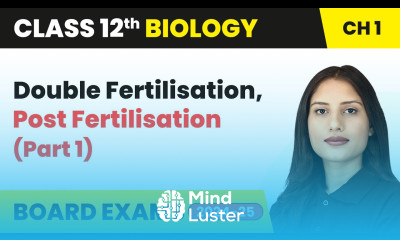 Double Fertilisation Post Fertilisation Part 1 Class 12 Biology Chapter 1 CBSE 2024 25