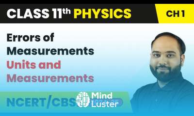 Errors of Measurements Units and Measurements Class 11 Physics Chapter 1 CBSE 2024 25