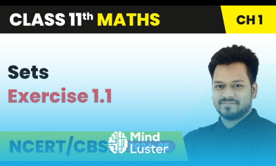 Sets Exercise 1 1 Class 11 Maths Chapter 1 CBSE 2024 25