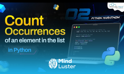Learn How to Count Occurrences of an Element in a list in Python Python ...