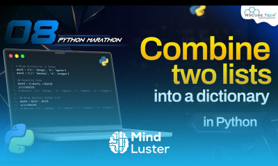 How to Combine Two Lists into a Dictionary in Python Python Programming