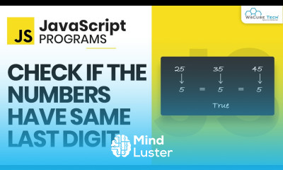 JavaScript Program to Check if the Numbers Have Same Last Digit JS Tutorial