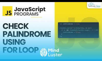 JavaScript Loop To Check Palindrome JavaScript Program for Beginners