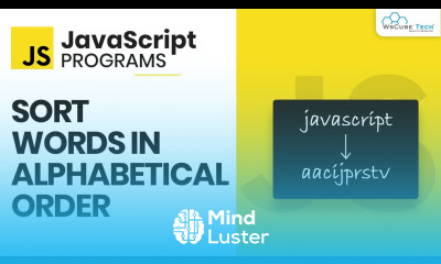 JavaScript Program to Sort Words in Alphabetical Order JavaScript Programs for Beginners