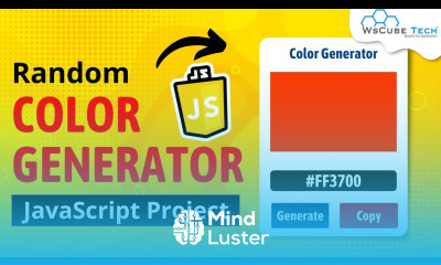 JavaScript Project Random Color Generator in JavaScript JavaScript Tutorial