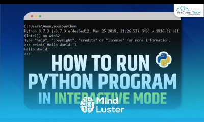 Learn How to Run Python Program in Interactive Mode Python Program ...