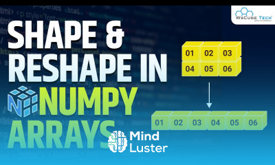 Learn About Shape and Reshaping in NumPy Arrays Machine Learning Tutorial