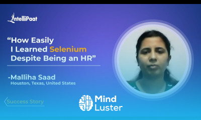 Selenium Course Intellipaat Review Career Transition Non Tech to Tech Malliha