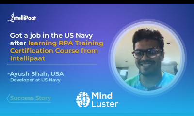 Intellipaat Reviews RPA Developer Course Career Transition Got Job as a Developer Ayush