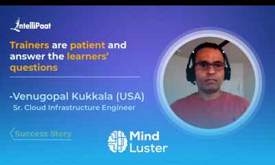 Intellipaat Reviews Microsoft Azure Certification Course UpSkilling Success Story Venugopal