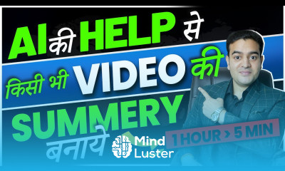 AI की help से किसी भी video की summery बनाये l How to Summarise YouTube Video aicourse